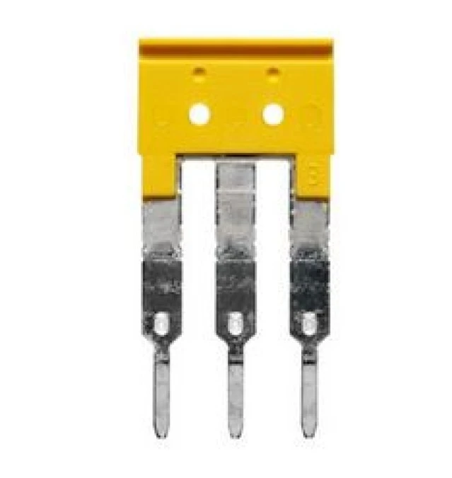 Mostek poprzeczny 3‑torowy, raster 5,1mm żółty ZQV 2.5/3 1608870000 /60szt./ - obrazek 2
