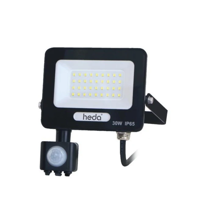 Naświetlacz LED projektor 30W 3000lm 4000K IP65 PIR czujnik ruchu 120D - obrazek 1