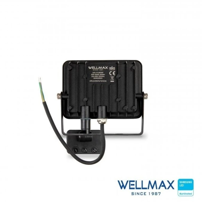 Naświetlacz LED 30W 95lm/W 2850lm IP54 Neutralna 4000K z czujnikiem ruchu SAMSUNG GOL1FLN030P - obrazek 3