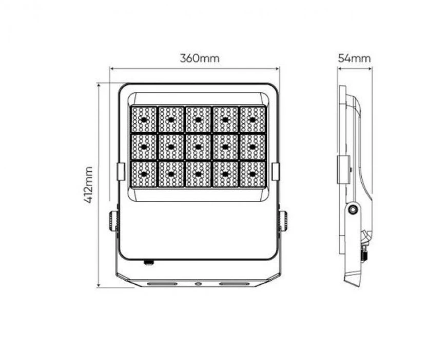 Naświetlacz projektor LED na boisko orlik Floodlight 150W 4000K 140lm/W 21000lm 120st. 5 lat gwar. - obrazek 2