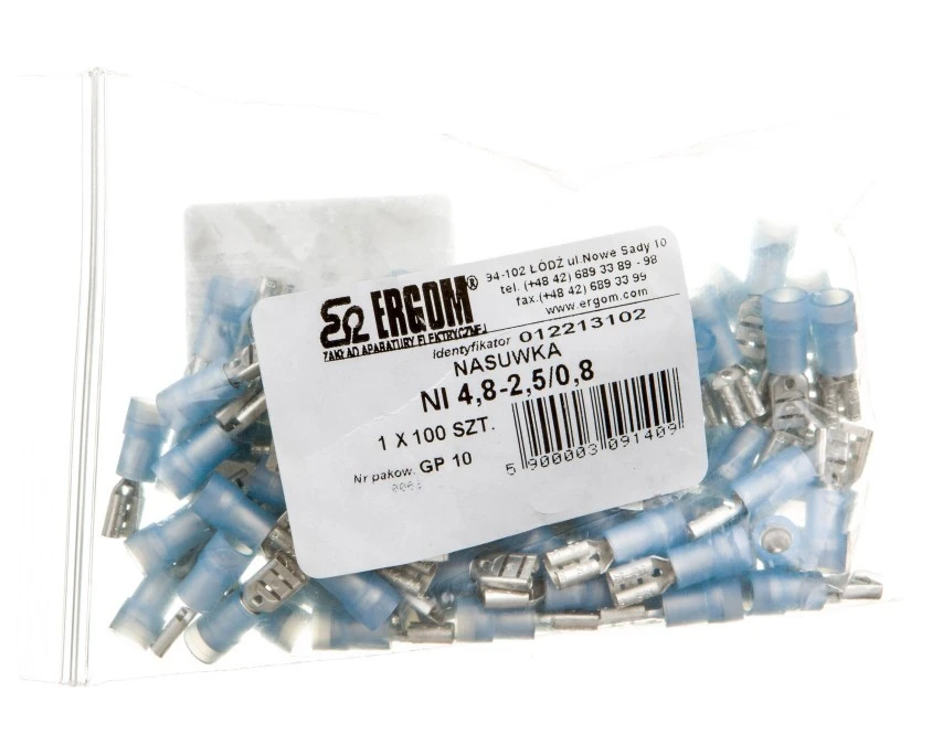Nasuwka izolowana NI 4,8‑2,5/0,8 E10KN‑03010100801 /100szt./ - obrazek 2