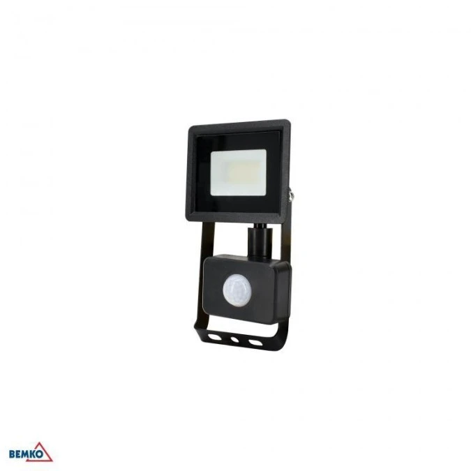 Naświetlacz LED SMD KASTEL2 10W 4000K 800lm IP65 czarny CZ. PIR C64‑S‑LFK2‑010BL‑4K - obrazek 1
