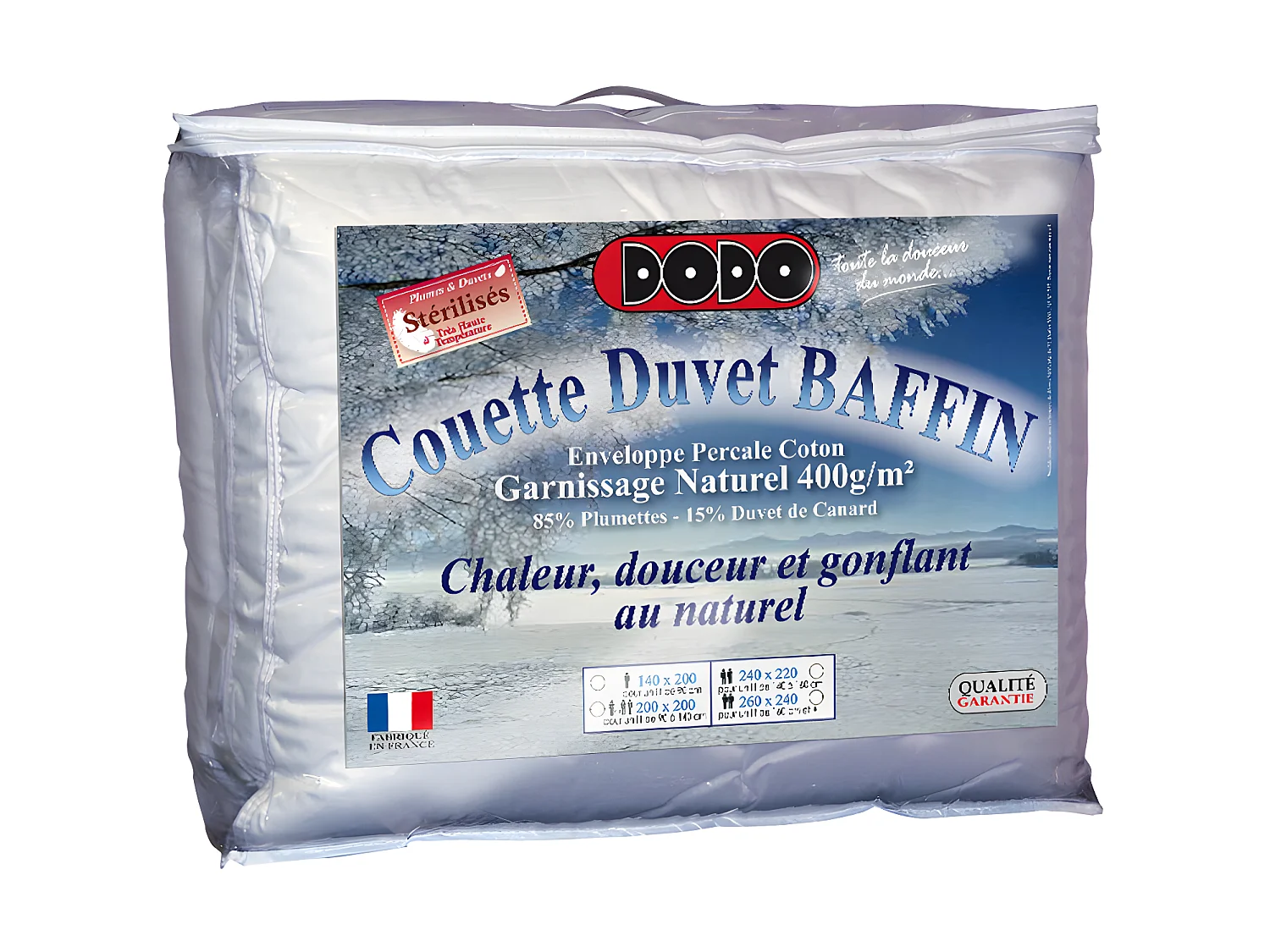 Kołdra DODO Naturalny puch BAFFIN – 220 x 240 cm 53118
