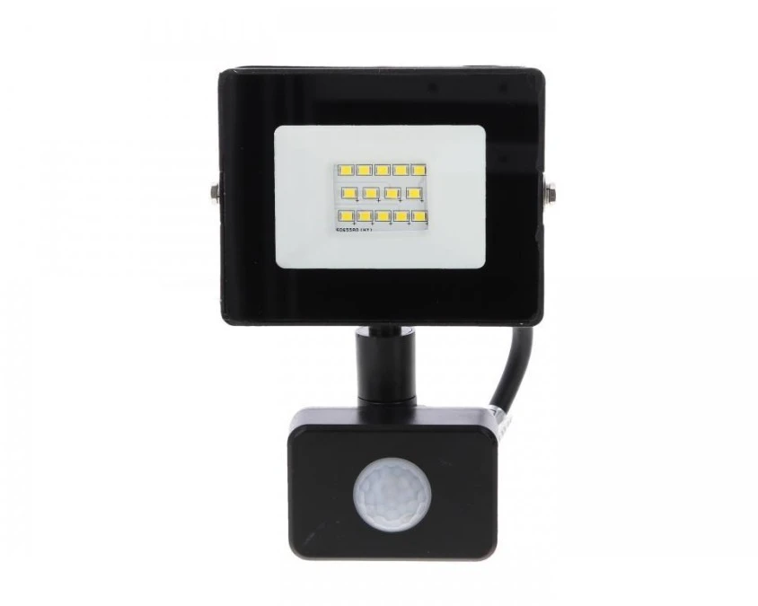 NAŚWIETLACZ LED SMD KASTEL 10W 4000K 800LM IP65 CZARNY CZ. PIR C64‑S‑LFK‑010BL‑4K - obrazek 1
