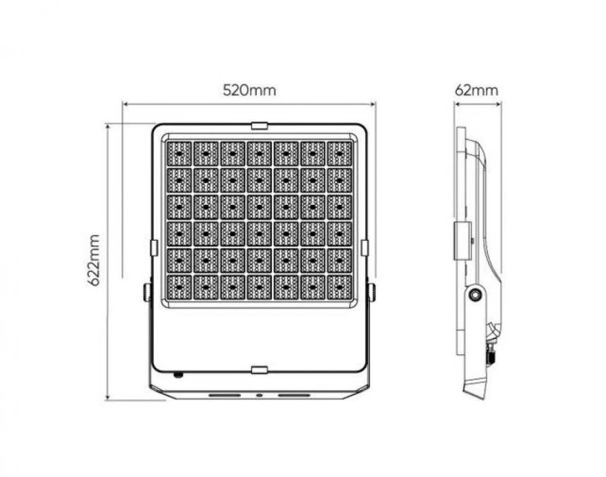 Naświetlacz projektor LED na boisko orlik Floodlight 600W 4000K 140lm/W 84000lm 120st. 5 lat gwar. - obrazek 2