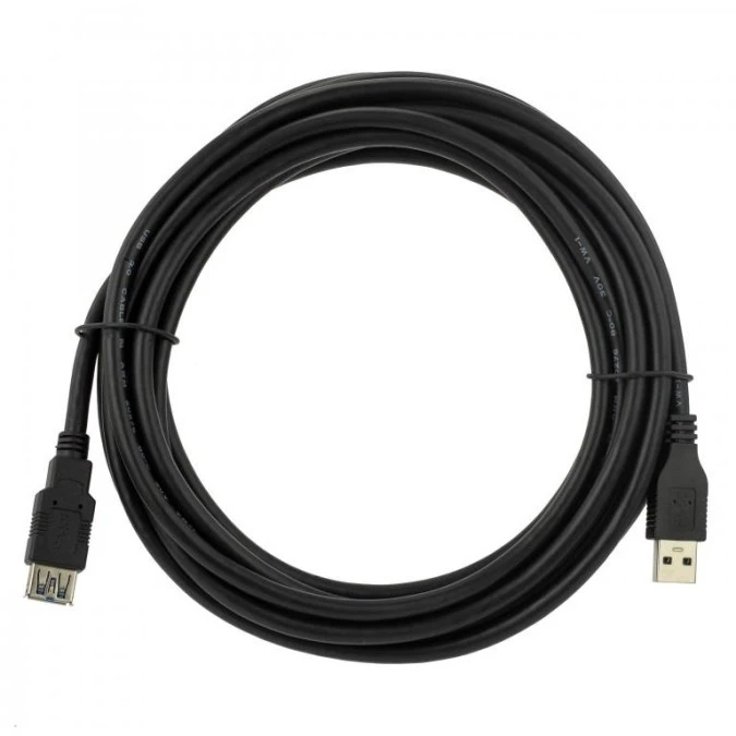 NEKU Kabel przedłużacz USB 3.0 A (wtyk / gniazdo) czarny 3m - obrazek 2