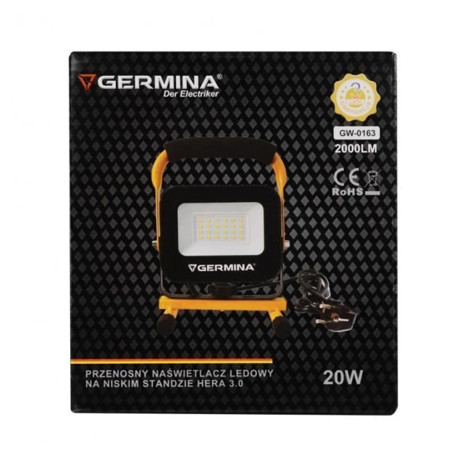 Naświetlacz na niskim standzie 20W Hera 3.0 GW‑0163 - obrazek 2
