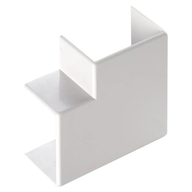 Narożnik do kanałów kablowych płaski AP 40x40 biały ECAP4040B - obrazek 1