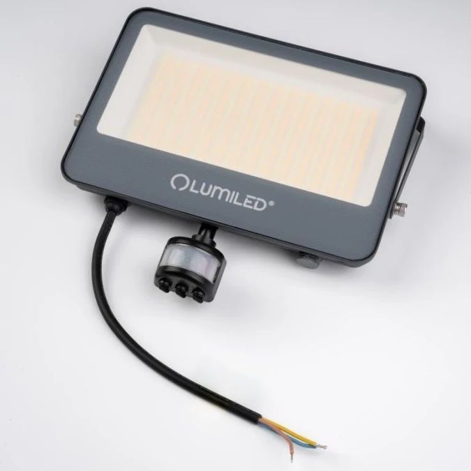 Naświetlacz LED LUMILED TRINOX 100W 11000lm CCT IP65 Szary Czujnik Ruchu i Zmierzchu Klasa E 3 Lata Gwarancji - obrazek 2