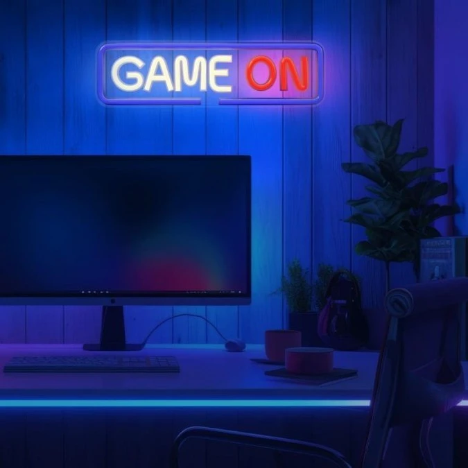 Neon PLEXI LED GAME ON multikolor FPNE23 Forever Light - obrazek 2