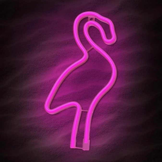 Neon LED FLAMING różowy Bat + USB FLNE18 Forever Light - obrazek 2