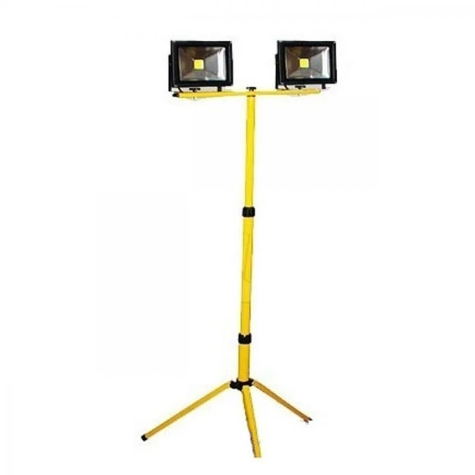 Naświetlacz LED 2x20W 2x1300lm IP65 na statywie VO0256 - obrazek 1