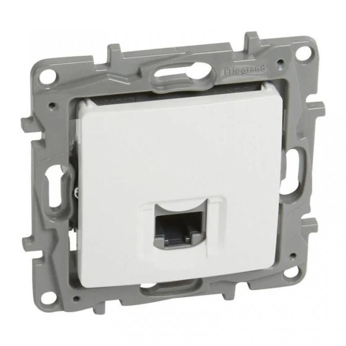 NILOE Gniazdo komputerowe RJ45 kat. 5 UTP białe 764571 - obrazek 1