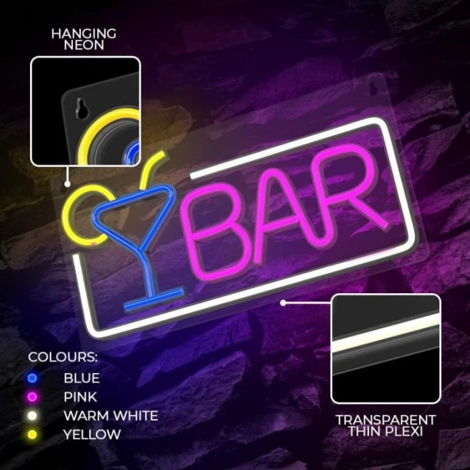 Neon PLEXI LED BAR multikolor FPNE01X Forever Light - obrazek 3