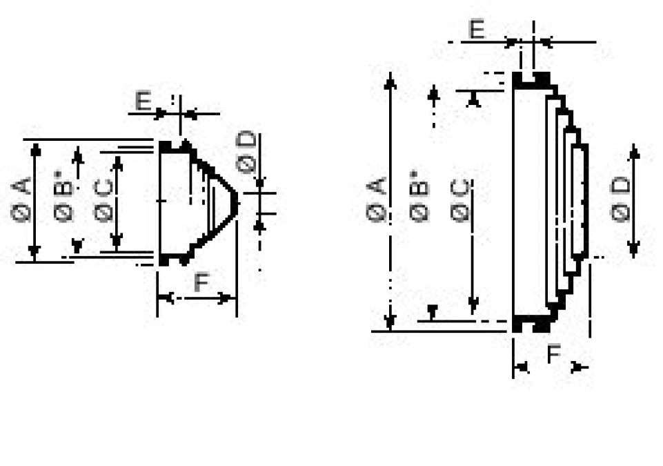 Nastawne przepusty PCV w kształcie stożka 70x3mm Skład: 10 NSYECPC9 /10 szt./ - obrazek 2