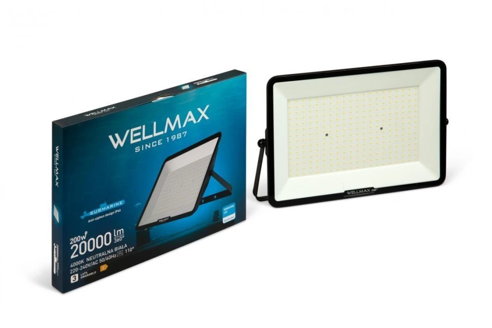 Naświetlacz LED 200W 100lm/W 20000lm IP66 IK07 Neutralna 4000K SAMSUNG / GP1FSN200 - obrazek 3