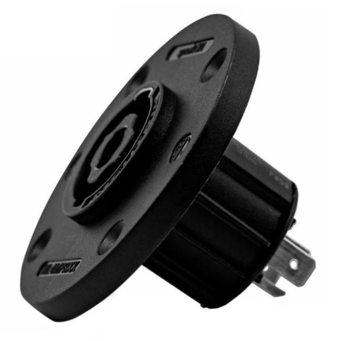NEUTRIK Gniazdo tablicowe panelowe Speakon 4‑pin czarne NL4MPRXX - obrazek 2
