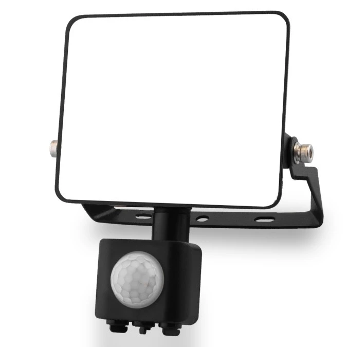 Naświetlacz LED AZZLER 20W 2400lm 4000K IP44 Halogen Zewnętrzny Lampa z Czujnikiem Ruchu Czarny LUMILED - obrazek 2