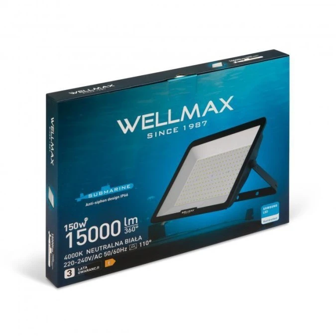 Naświetlacz LED 150W 100lm/W 15000lm IP66 IK07 Neutralna 4000K SAMSUNG / GP1FSN150 - obrazek 2