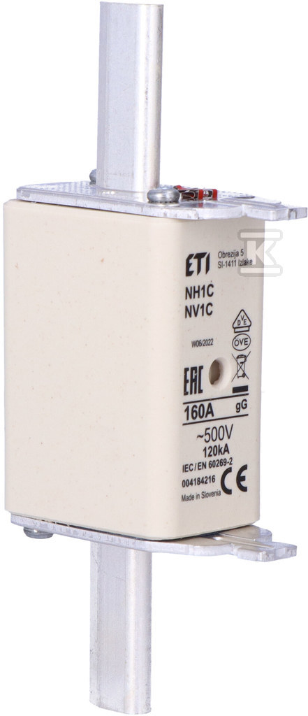 Wkładka bezpiecznikowa - NH1C gG 160A/500V - zwłoczna 004184216 - obrazek 2