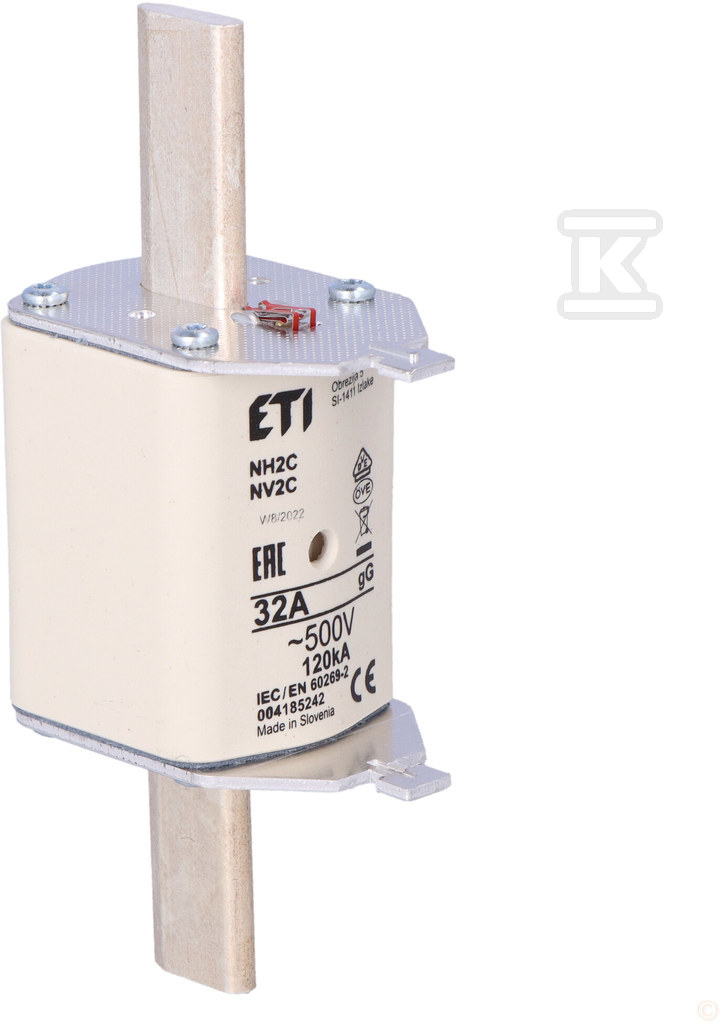 Wkładka bezpiecznikowa - NH2C gG 32A/500V - zwłoczna 004185242 - obrazek 2