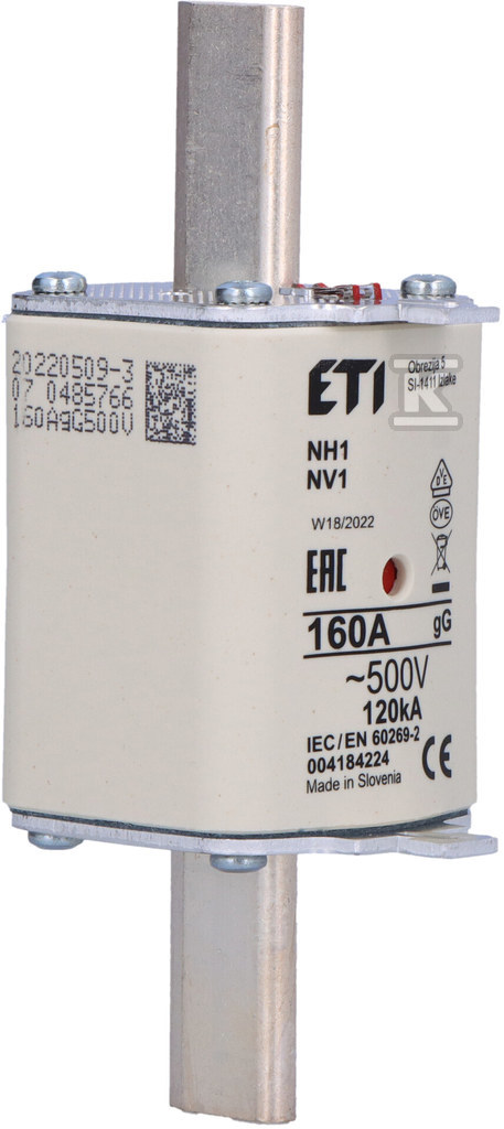 Wkładka bezpiecznikowa - NH1 gG 160A/500V - zwłoczna 004184224 - obrazek 2