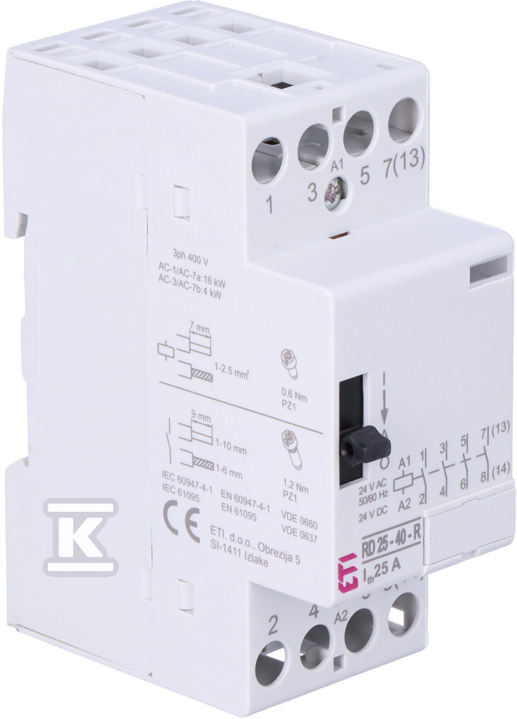 Stycznik modułowy RD 25-40-R-24V AC/DC 002464055 - obrazek 1