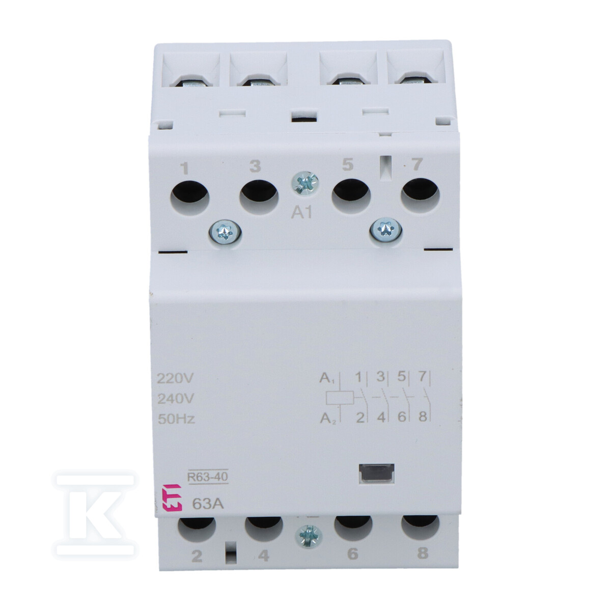 Stycznik modułowy 63A 4 styki zwierne (3 moduły 4-biegunowy) R 63-40 230V 002463450 - obrazek 3