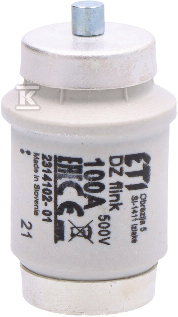 Wkładka topikowa szybka DIV/gF100A 500V 002314102
