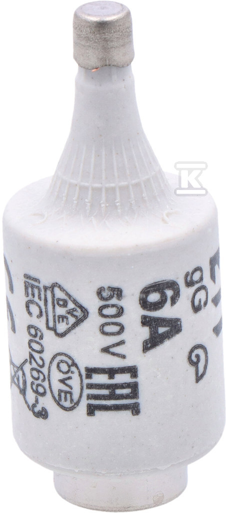 Wkładka topikowa zwłoczna DII gG 6A 500V (BiWtz) 002312403 - obrazek 2