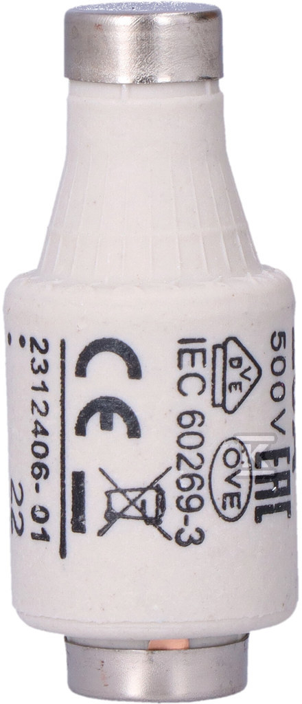 Wkładka topikowa zwłoczna DII gG 20A 500V~/250 (BiWtz) 002312406