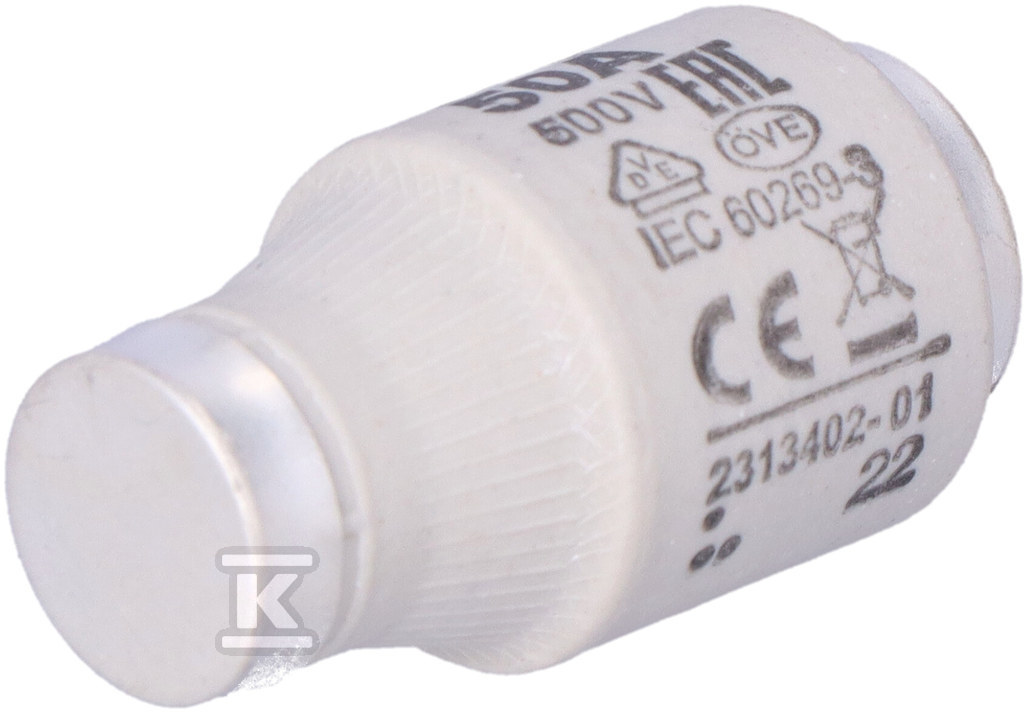 Wkładka topikowa zwłoczna DIII gG 50A/500V 002313402 - obrazek 2