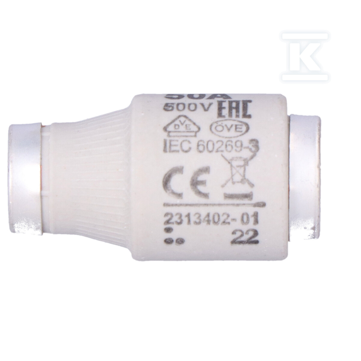 Wkładka topikowa zwłoczna DIII gG 50A/500V 002313402 - obrazek 3