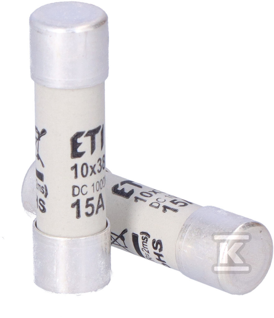 Wkładka topikowa cylindryczna PV CH10x38 gPV 15A/1000V DC UL 002625112 - obrazek 2
