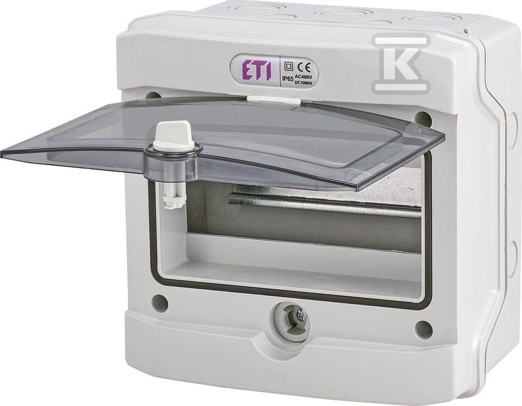 Rozdzielnica natynkowa ECH-8G 8 modułów drzwi transparentne IP65 1500V DC PV 001101061 - obrazek 1
