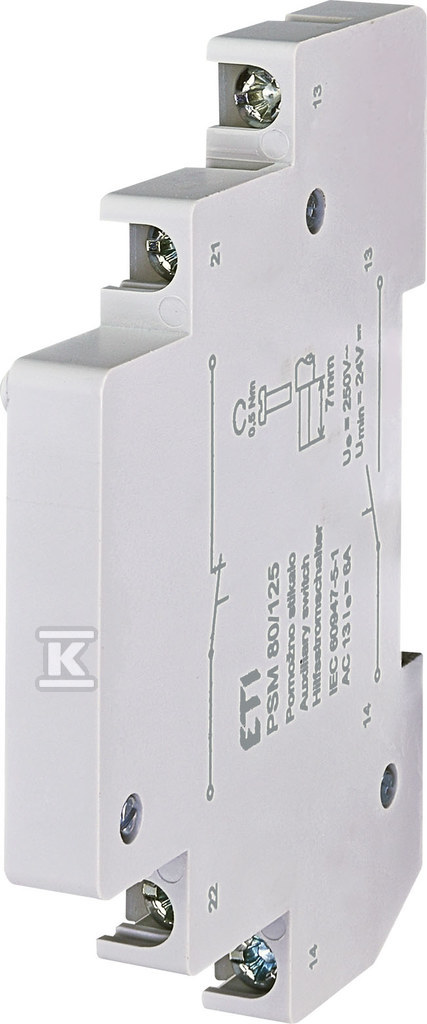 Styki pomocnicze do ETIMAT10 80A i 125A PSM ETIMAT 80/125 002159121 - obrazek 1