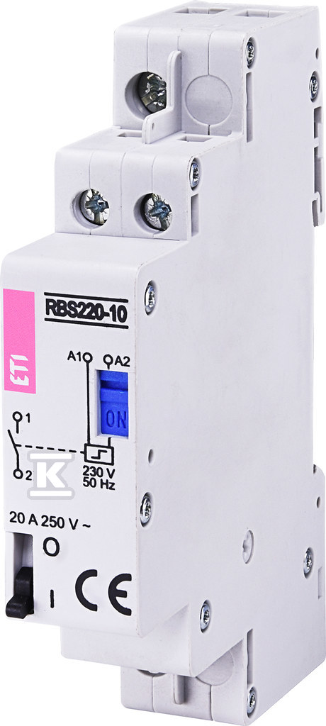 Stycznik bistabilny 20A 2-biegunowy(1zwierny 1-rozwierny), 1-modułowy RBS220-11-230V AC 002464106