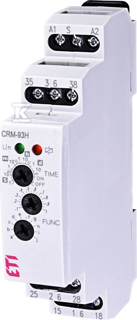 Wielofunkcyjny elektroniczny przekaźnik czasowy UNI CRM-93H UNI 002470002