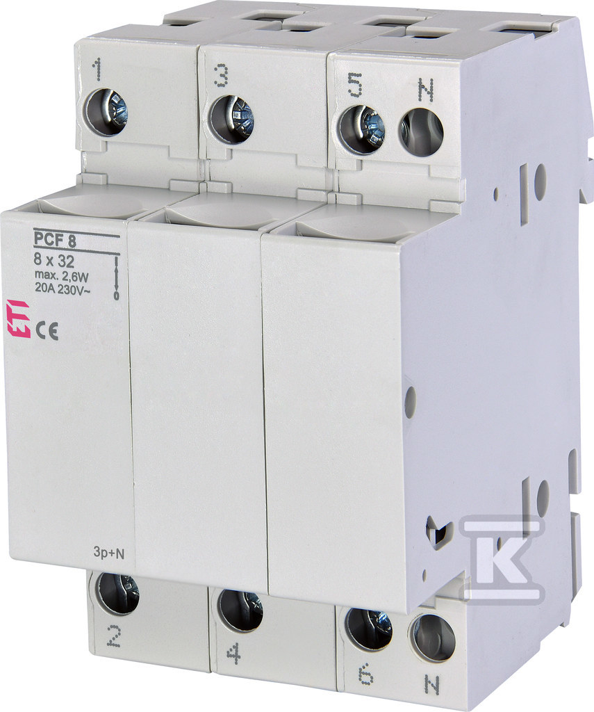 Rozłącznik bezpiecznikowy PCF 8 3P+N 002530005 - obrazek 1