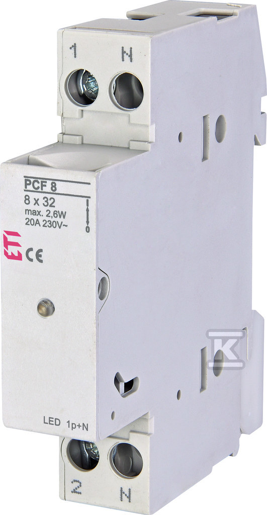 Rozłącznik bezpiecznikowy PCF 8 1P+N LED 002530012 - obrazek 1