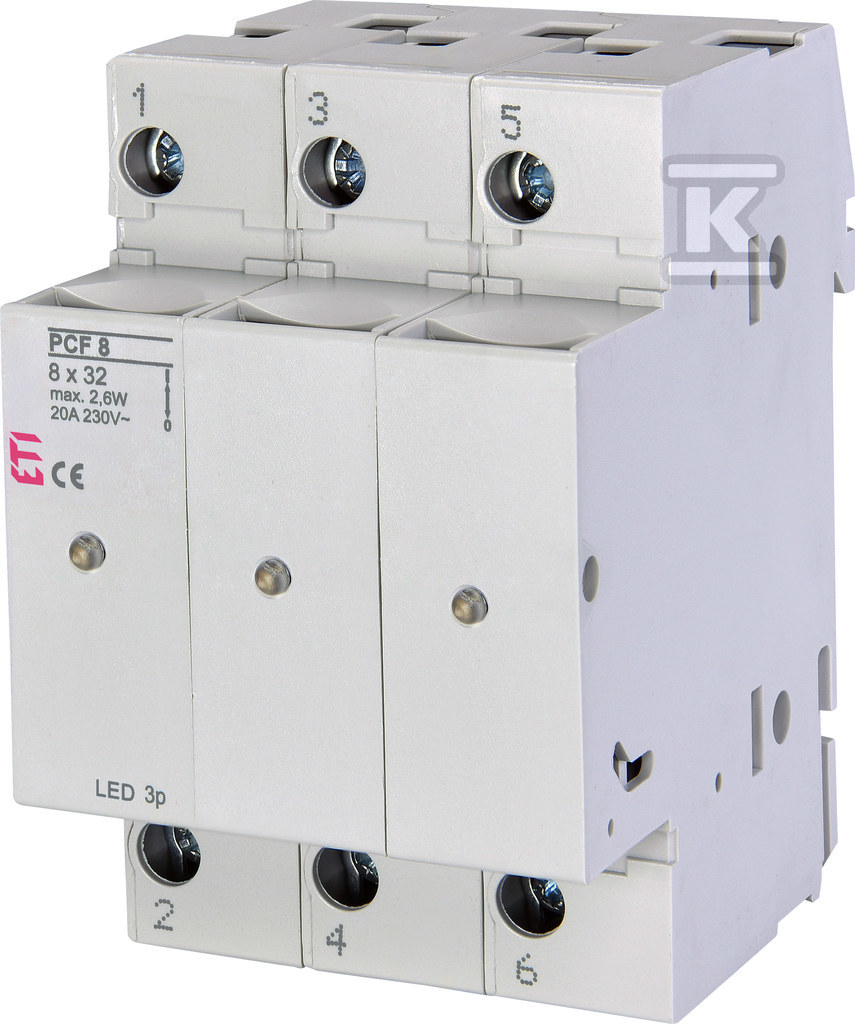 Rozłącznik bezpiecznikowy PCF 8 3P LED 002530014 - obrazek 1