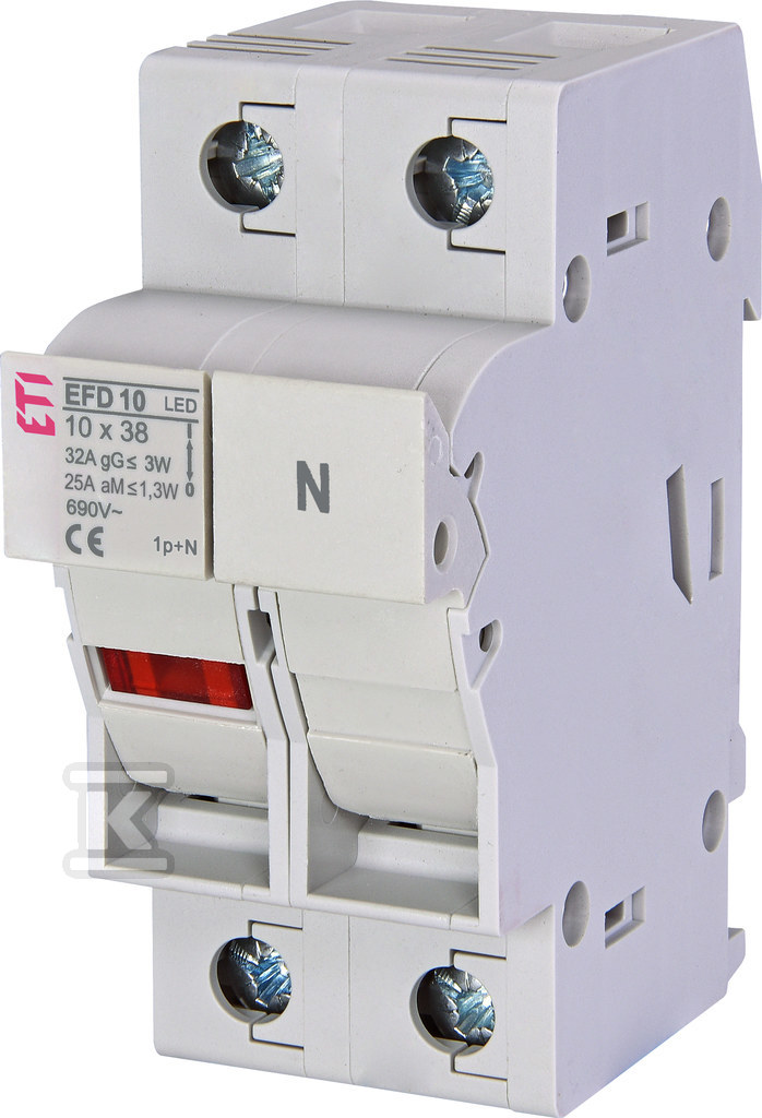 Rozłącznik bezpiecznikowy EFD 10 1p+N LED 002540012 - obrazek 1