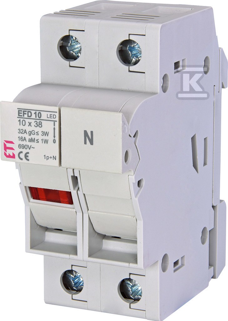 Rozłącznik bezpiecznikowy z adapterem EFD 10 1p+N LED AD 002540312 - obrazek 1