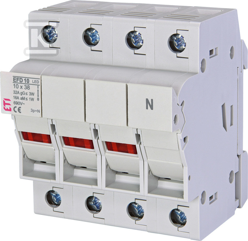 Rozłącznik bezpiecznikowy z adapterem EFD 10 3p+N LED AD 002540315 - obrazek 1