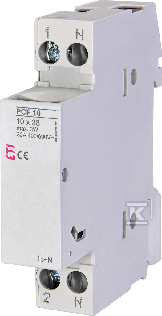 Rozłącznik bezpiecznikowy PCF 10 1P+N 002550002 - obrazek 1