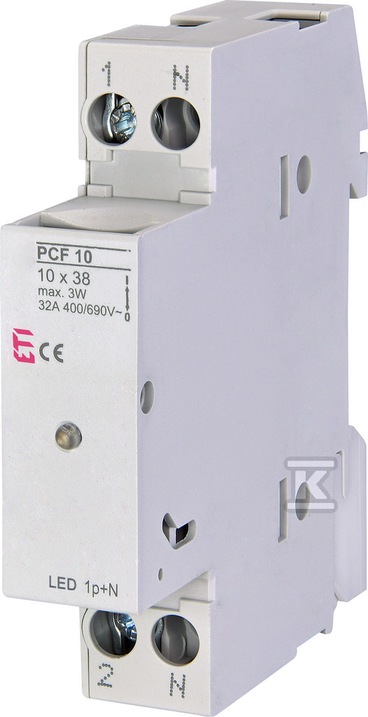 Rozłącznik bezpiecznikowy PCF 10 1P+N LED 002550012 - obrazek 1