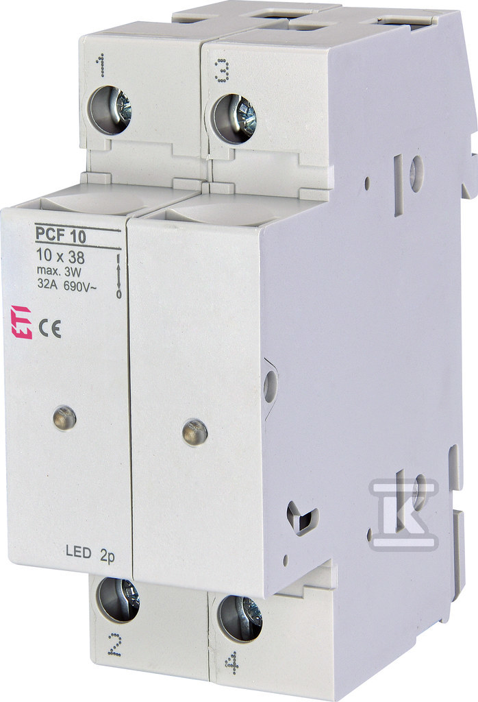 Rozłącznik bezpiecznikowy PCF 10 2P LED 002550013 - obrazek 1