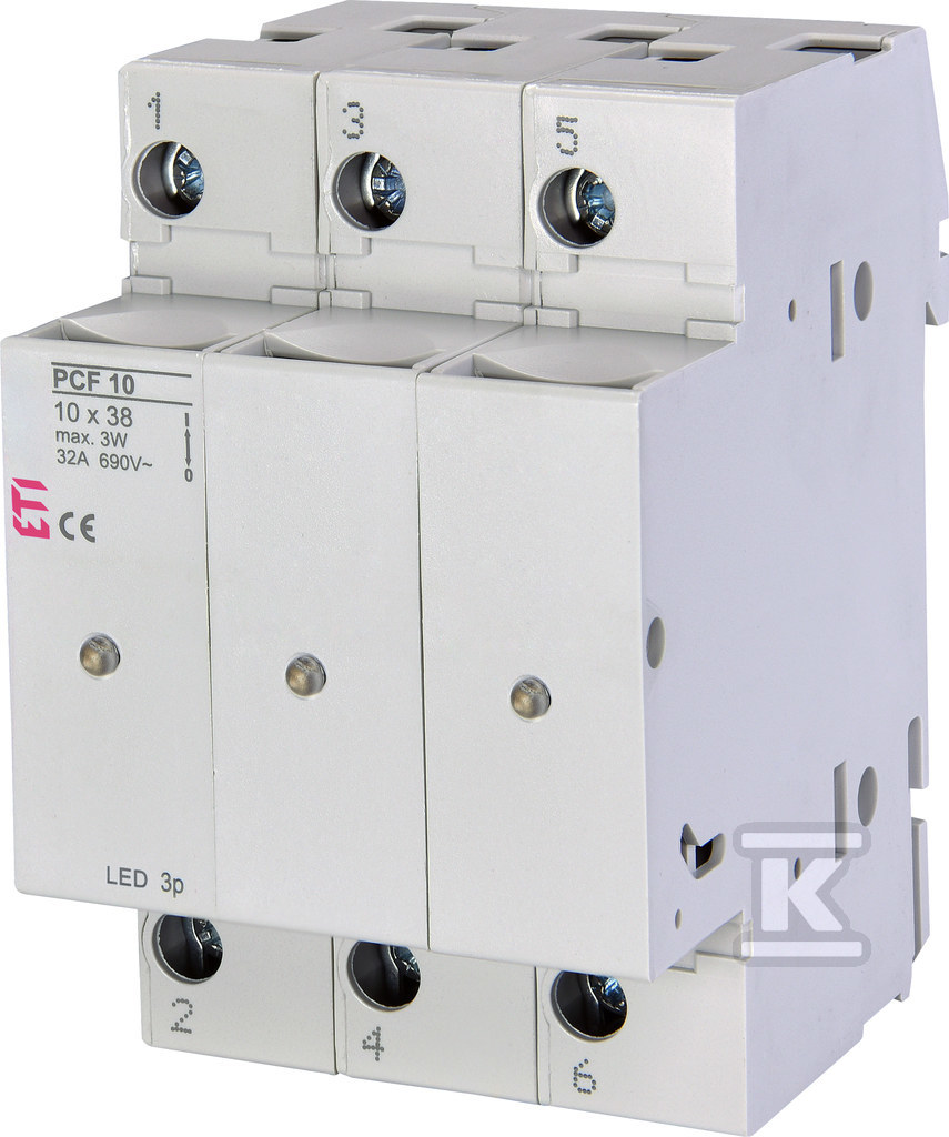 Rozłącznik bezpiecznikowy PCF 10 3P LED 002550014 - obrazek 1