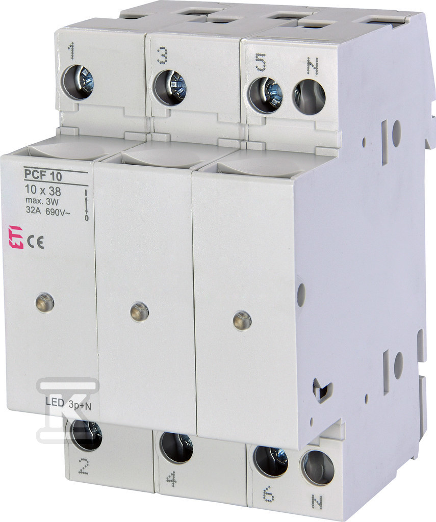 Rozłącznik bezpiecznikowy PCF 10 3P+N LED 002550015 - obrazek 1