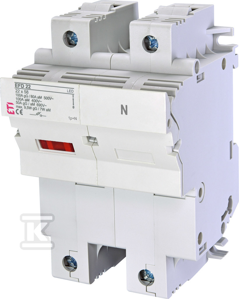 Rozłącznik bezpiecznikowy EFD 22 1p+N LED 002570012 - obrazek 1
